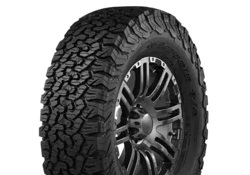 Close-up view of a Goodyear Assurance tire showcasing its tread design and sidewall details, suitable for enhanced grip and performance on various road conditions.