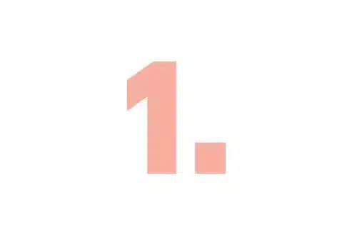 Image of the number "1" in a stylized pink font on a white background, representing a list or ranking.