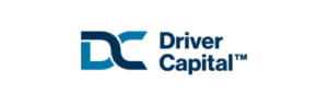 Logo of DC Driver Card, representing a digital payment solution for drivers, featuring a modern design with blue and turquoise colors.