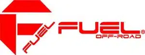 Fuel Off-Road logo featuring bold red lettering and a geometric design, representing high-performance off-road vehicle accessories and wheels.