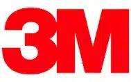 3M logo in bold red letters, representing the multinational corporation known for its innovative products in various sectors including health care, consumer goods, and industrial materials.
