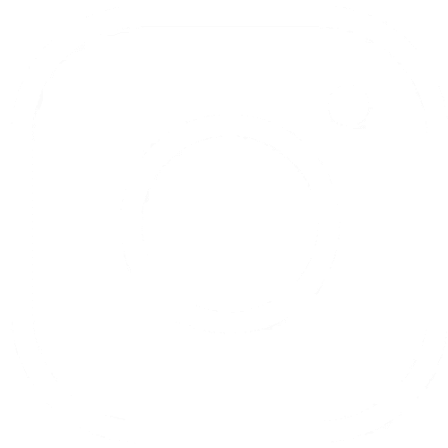Instagram logo in white on a black background, symbolizing social media engagement and content sharing.