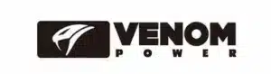 Logo of Venom Power, featuring a stylized snake design and bold lettering, symbolizing strength and performance in power sports and outdoor activities.