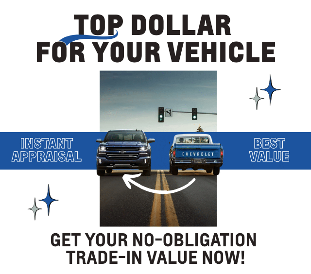 Alt text: Advertisement for Sherwood Park Chevrolet offering cash or trade for vehicles of any make and model. Highlights include a hassle-free exchange and quick process with no purchase obligation. Features images of various cars to emphasize the offer.