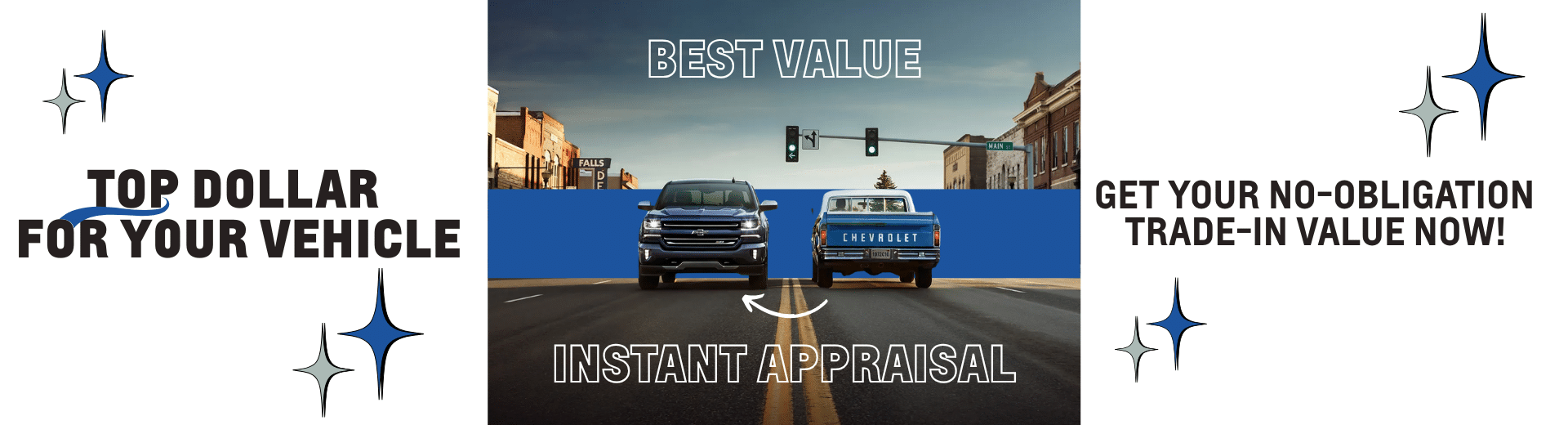 Promotional image for Sherwood Park Chevrolet highlighting the biggest sale in Canada, featuring a white and black Chevrolet SUV, along with details on maximizing vehicle value and location at 500 Premier Way, Sherwood Park.